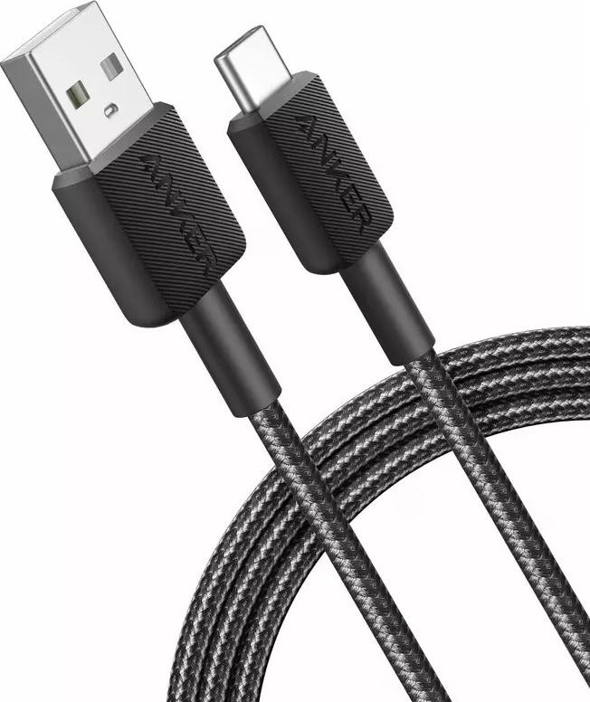 Anker 322 USB-kabel USB naar USB-C, 1,8 m, Zwart