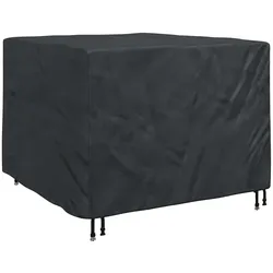 vidaXL Möbelbezug Schwarz 135 x 135 x 90 cm 210D Oxford Stoff