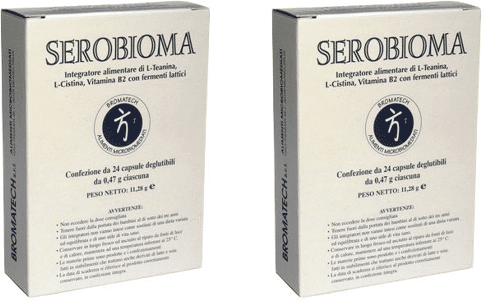 Bromatech Serobioma Integratore Fermenti Lattici BIPACCO 2x24 Capsule
