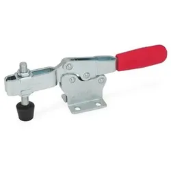 Schnellspanner horizontal, Stahl, Spannhebel horizontal, mit waagrechtem Fuß (820-75-MC)