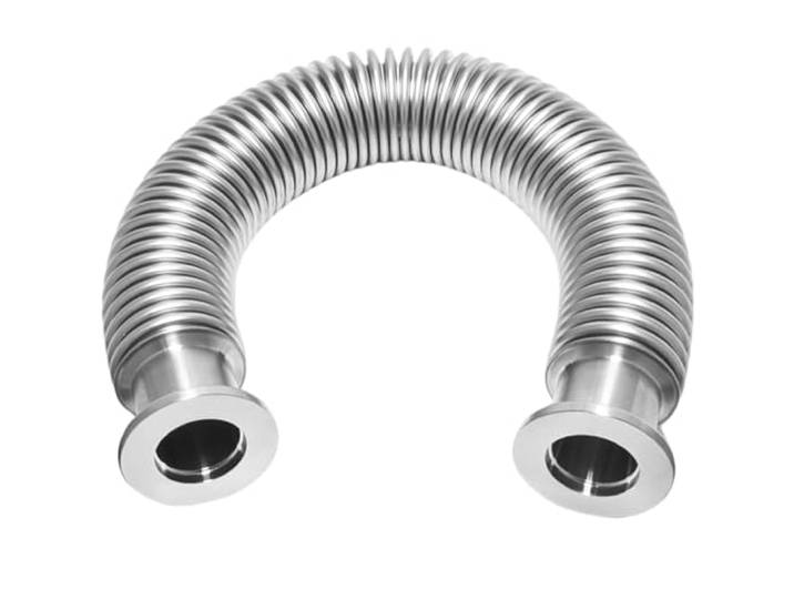 Flexibler Faltenbalgschlauch aus Edelstahl 304 NW-25 ISO-KF Vakuumrohr, 1 Stück(4000mm)