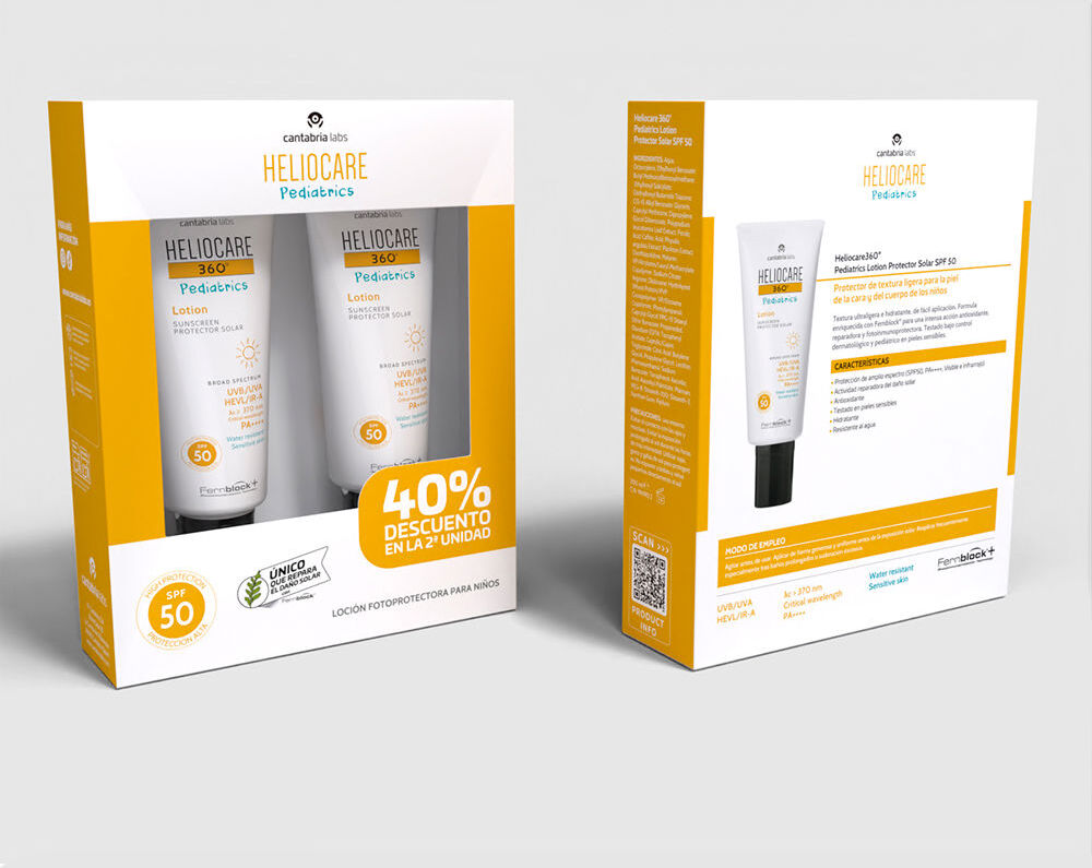 Cantabria Labs Heliocare 360° Pediatrics lozione solare SPF50 conf. 2 x 200 ml