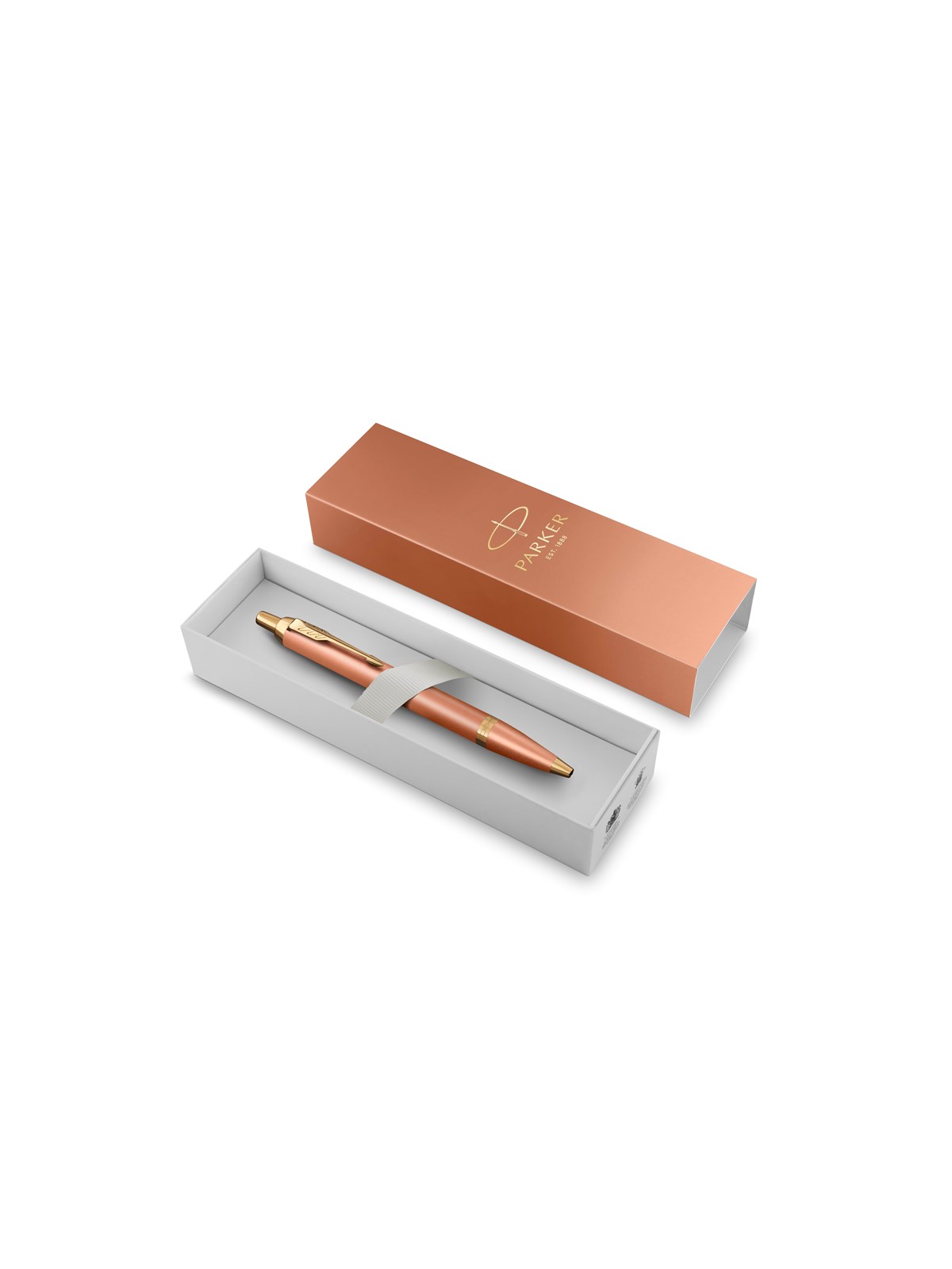 Parker IM Writing Rituals Ballpoint Uplifting Orange Finish with Gradient & Gold Trims Medium Point Blue Ink Gift Box