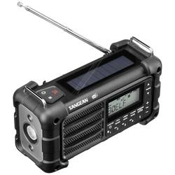 Sangean MMR-99 DAB+ Black Outdoorradio DAB+, DAB, UKW Notfallradio, Bluetooth® Solarpanel, spritzwassergeschützt, staubdicht Schwarz A500481