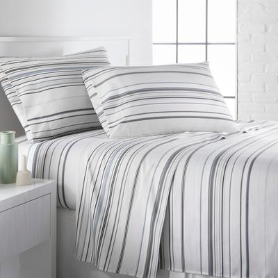 Southshore Fine Linens Vilano Choice Ultra-Soft Coastal Stripes 4-Piece Printed Bed Sheet Set