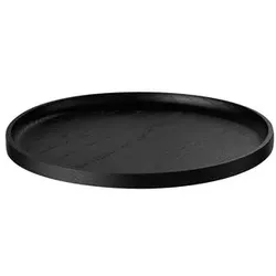 blomus Tablett Oku Ø 25 cm Holz Schwarz S (Small)
