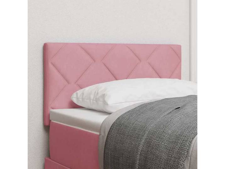 Tête de lit LED Rose 80 cm Velours 3338186