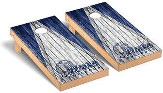 Skip's Garage Drake Bulldogs Triangle Cornhole Board Set