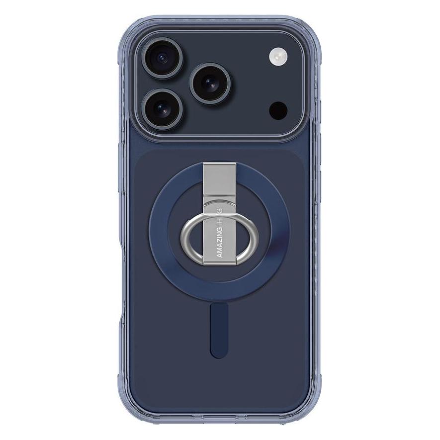 Amazingthing Titan Pro Grip Ring Set Hülle für iPhone 17 Pro Max, kompatibel mit MagSafe, Blau (Apple iPhone 17 Pro Max) (4896238100317)