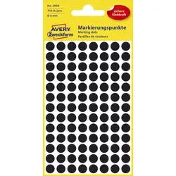 AVERY Zweckform Klebepunkte Ø 8,0 mm schwarz