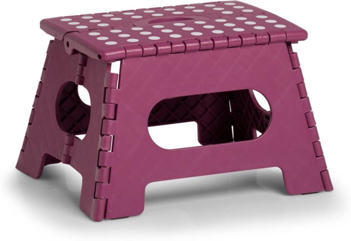Hocker ZELLER PRESENT "35 x 28 x 22 cm", lila (berry), B:35cm H:22cm T:28cm, Hocker, Hocker berry B/H/T: 35cm x 22cm x 28cm