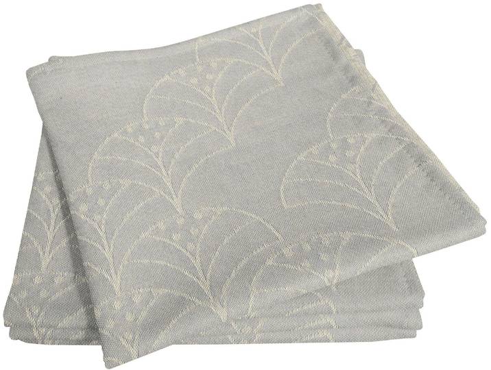 Stoffserviette ADAM Argentinian Criolla Light Gr. 1, grau (hellgrau), B:30cm L:30cm, Obermaterial: 100% Baumwolle, Servietten, Stoffserviette