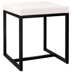 CLP Sitzhocker Barci B Kunstleder   Farbe: creme, Material: Kunstleder