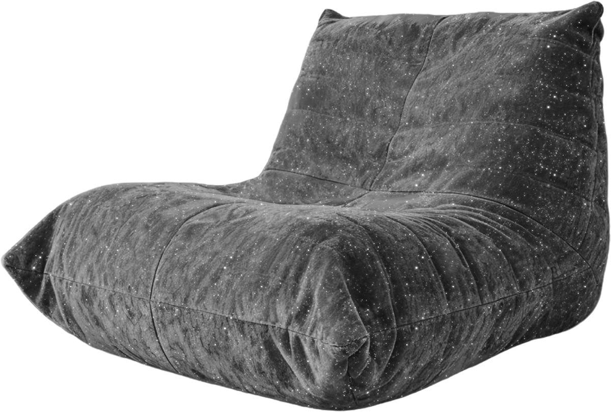 Zitzak Ergonomische Rups Luie Stoel Flanel Grijs