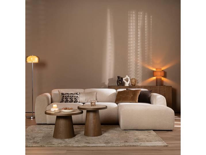 Bronx71 Ecksofa Maine Chenille beige rechts