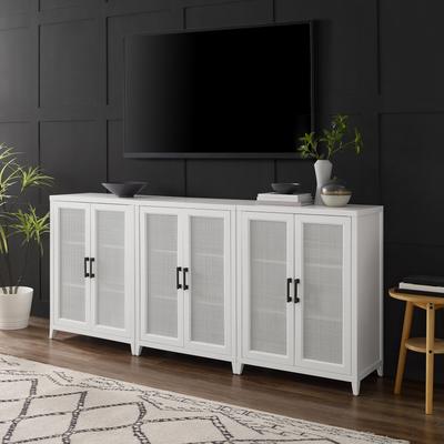 Crosley Furniture Crosley Milo 3Pc Media Storage Cabinet Set