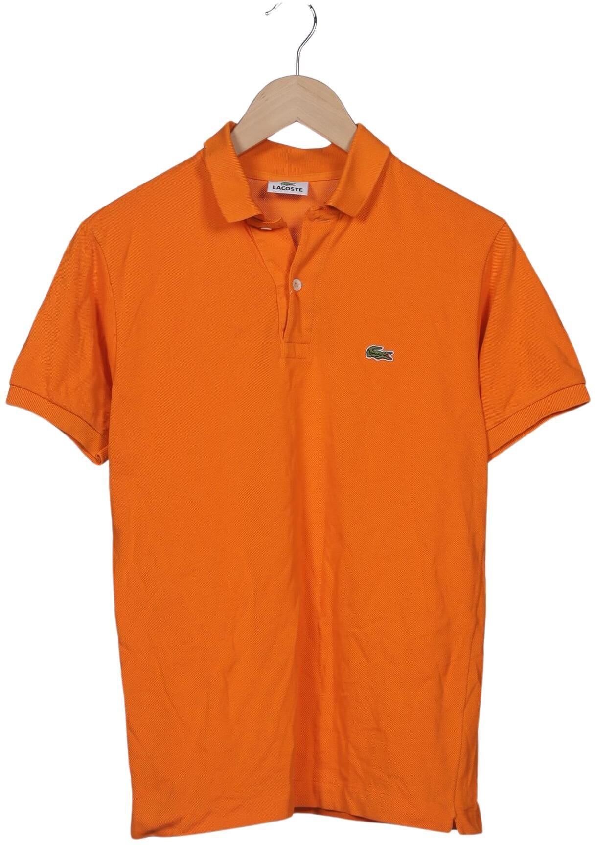 Lacoste Herren Poloshirt, Orange, Gr. S (Lacoste 2), Baumwolle - Second Hand