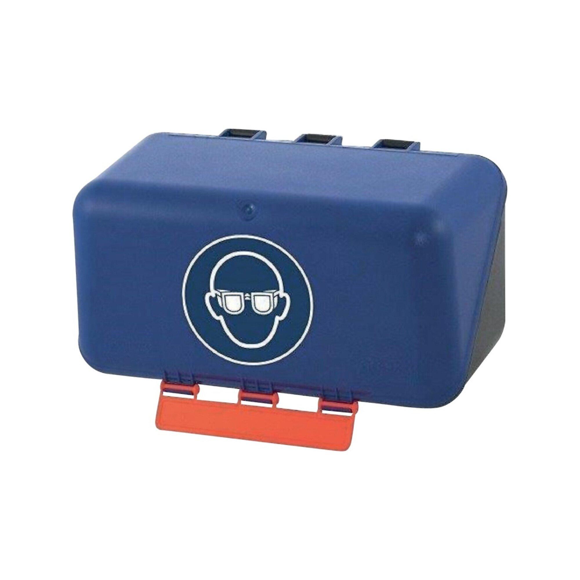 GEBRA Aufb.Box SECU Mini Standa rd, für Augenschutz, blau (4101100)
