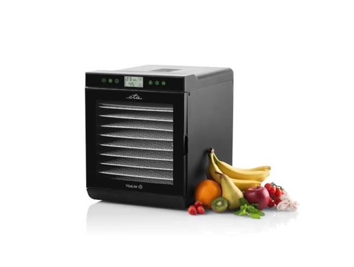 ETA Dörrautomat Vital Air 2 mit Temperatureinstellung 35-70 °C, Air Flow Technologie, LCD-Display und 10 Edelstahl Dörrgitter