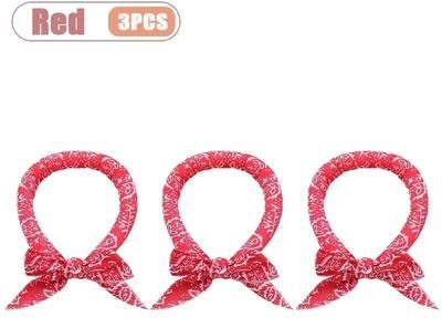 Uplifted Finds Summer Instant Cooling Pet Ice Scarf red 3 Pcs