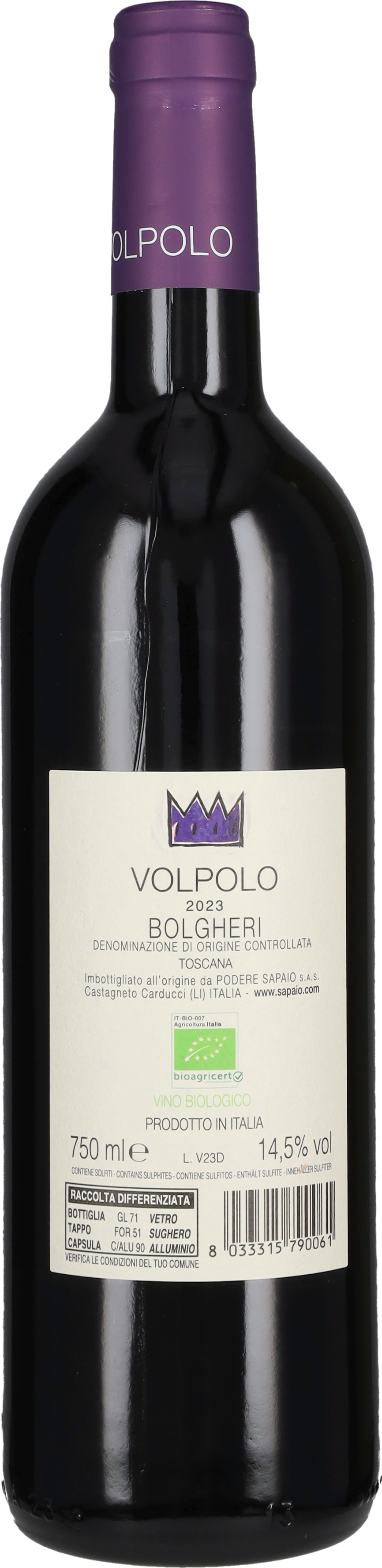 Bolgheri Rosso 'Volpolo' Podere Sapaio 2024