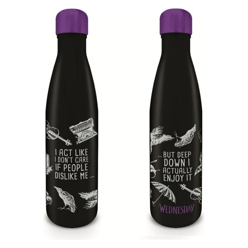 Pyramid MERCREDI - I Act like i don't care if people... - Bouteille en métal (0.54 l) (5050574278430)