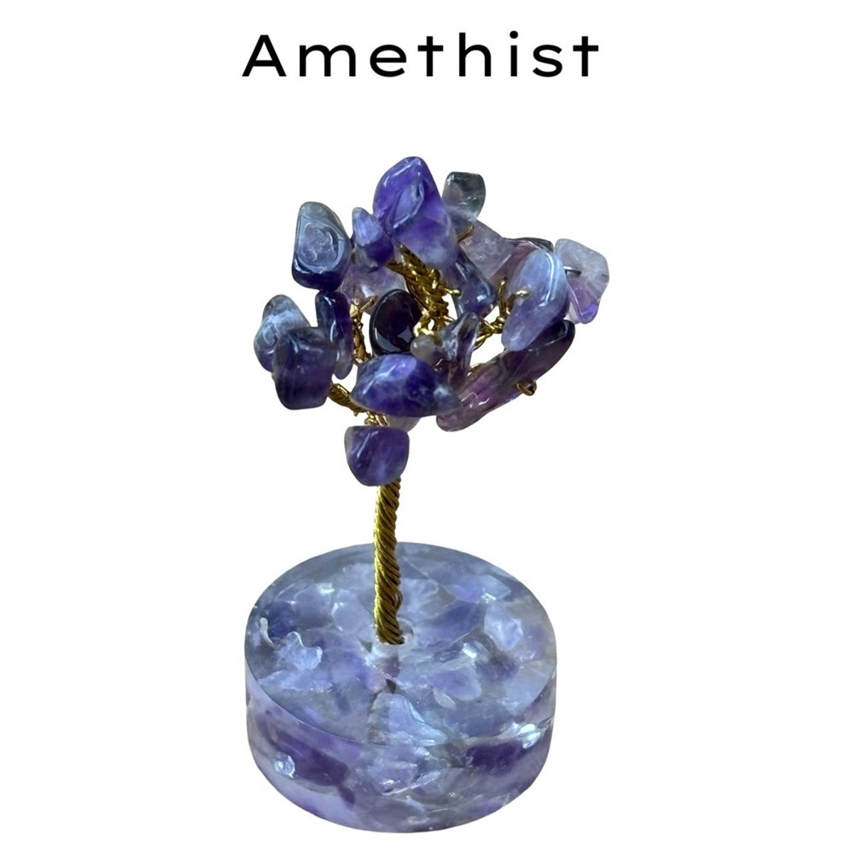 Edelsteen boompje Amethist voor op tafel