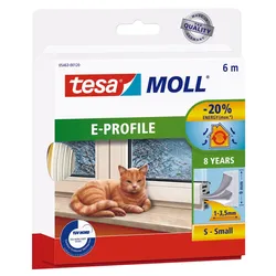 tesa Dichtungsbänder E-Profil 9 mm x 6 m weiß