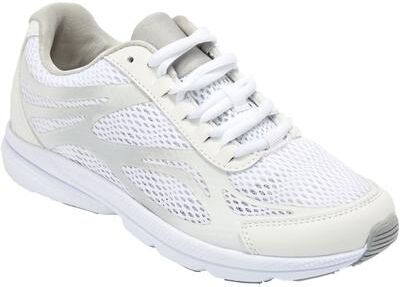 Women's CV Sport Julie Sneaker by Comfortview in White (Size 9 1/2 M)