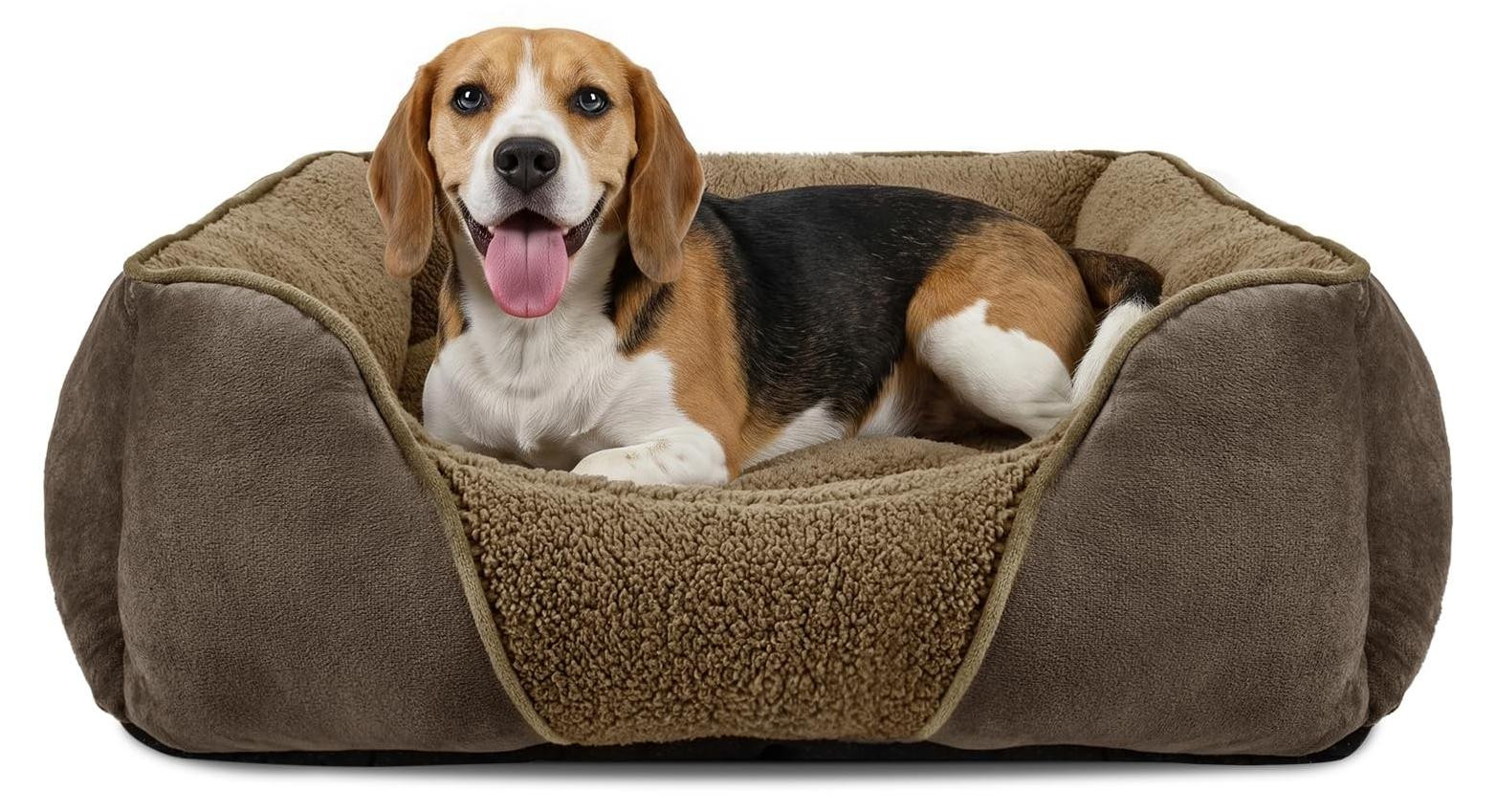Merkloos hondenbed voor middelgrote honden, wasbaar