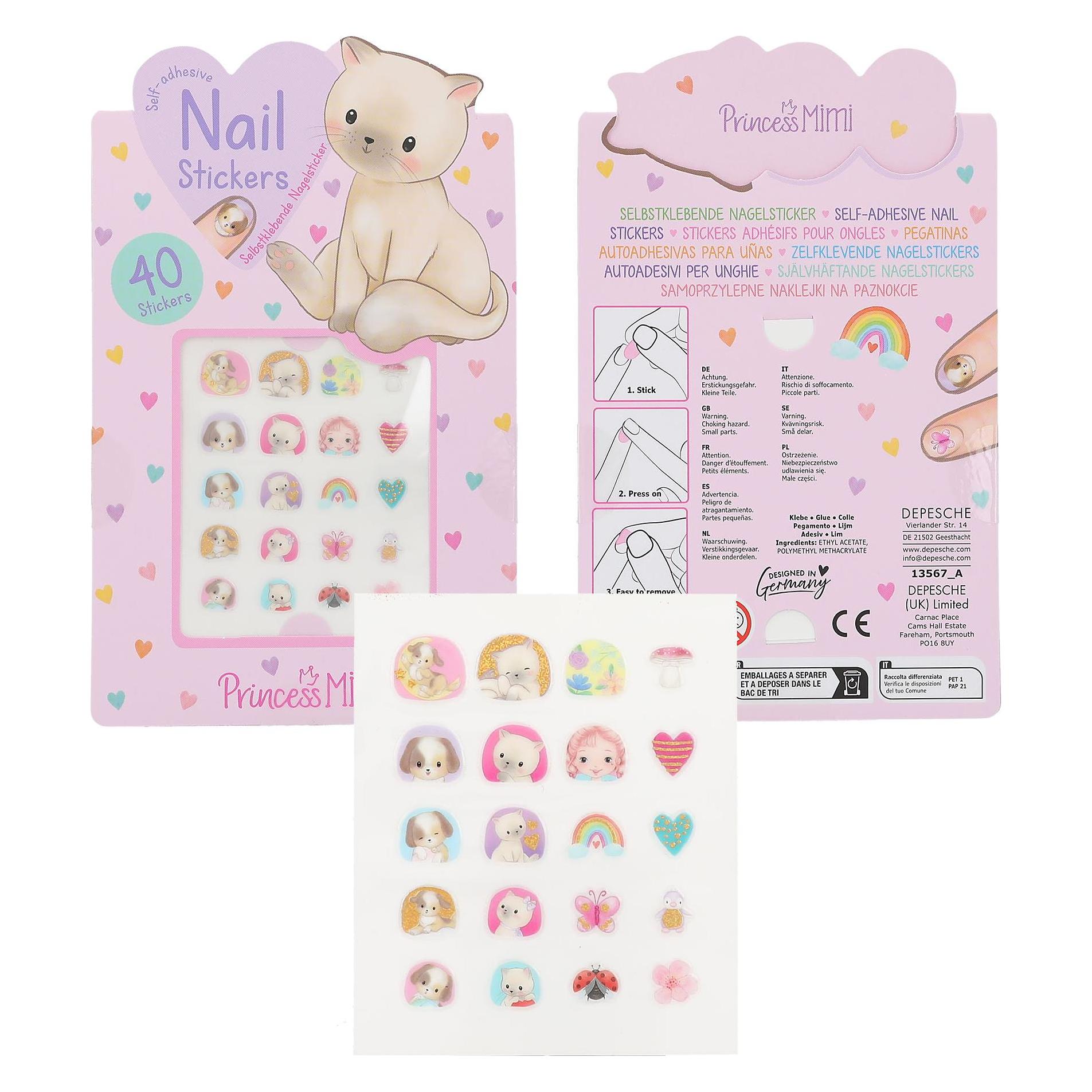Top Model Prinzessin Mimi Nagelaufkleber Tiere (0413567)