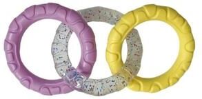 Inspired Living Rubber Dog Ball Dog Chew Toy For Teeth Cleaning And Puppy Play a