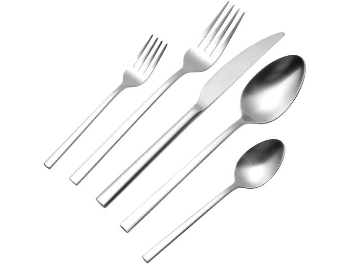 Besteck-Set HANSEATIC SMART, wahlweise in glänzender oder matter Optik , silber (silberfarben), 30 tlg., Edelstahl 18/10, Essbesteck-Sets, Besteck-Set, leichtes und minimalistisches Design