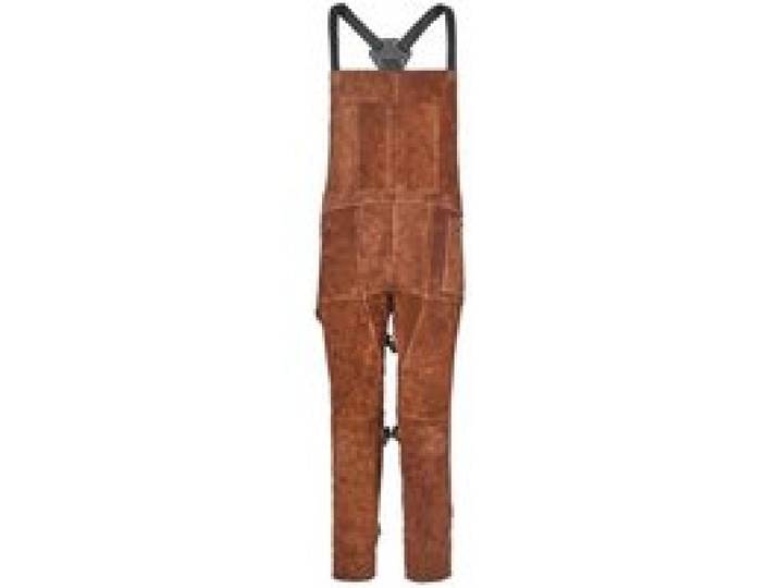 VEVOR Schweißerschürze mit geteiltem Bein, Latzschürze 610x1321mm, Arbeitsschürze aus Rindsleder, hitzebeständige Sicherheitsschürze mit 3 Taschen für Holz-, Garten-, Schmiedearbeiten, XL