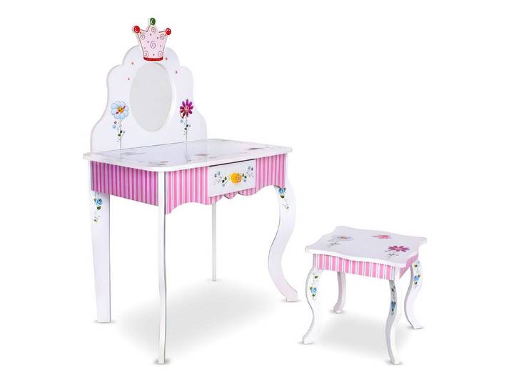 habeig Schminktisch Kinderschminktisch #988 Kindertisch Prinzessin Kinder Schminktisch