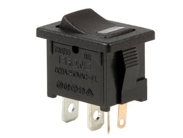 VERMOGEN ROCKERSCHAKELAAR 5A-250V SPST ON-OFF - ROODE LED