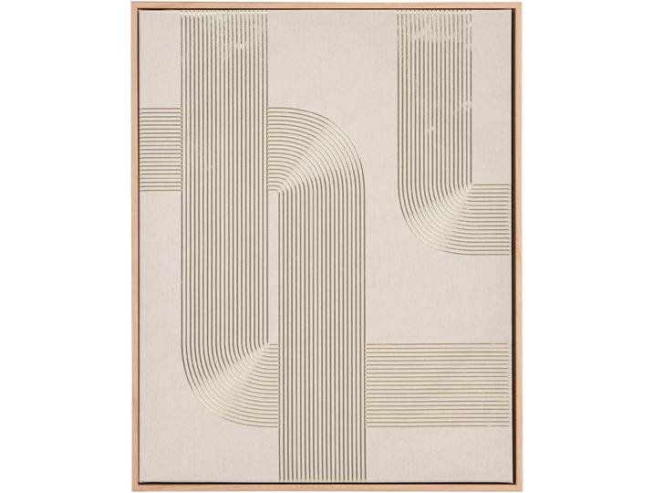Kunstdruck MIRRORS AND MORE NORMA , beige (farbe bild(er): sand), B:40cm H:50cm, Kunststoff, Bilder, Kunstdruck, Kunstwerk im Geometrischen Design