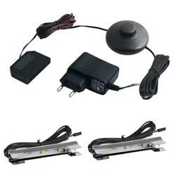 LED Glasbodenbeleuchtung Set Metall Clip kaltweiss