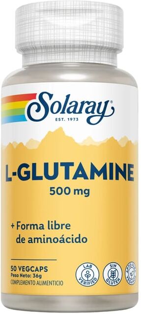 Solaray L-GLUTAMINA 500mg 50 Cápsulas vegetales
