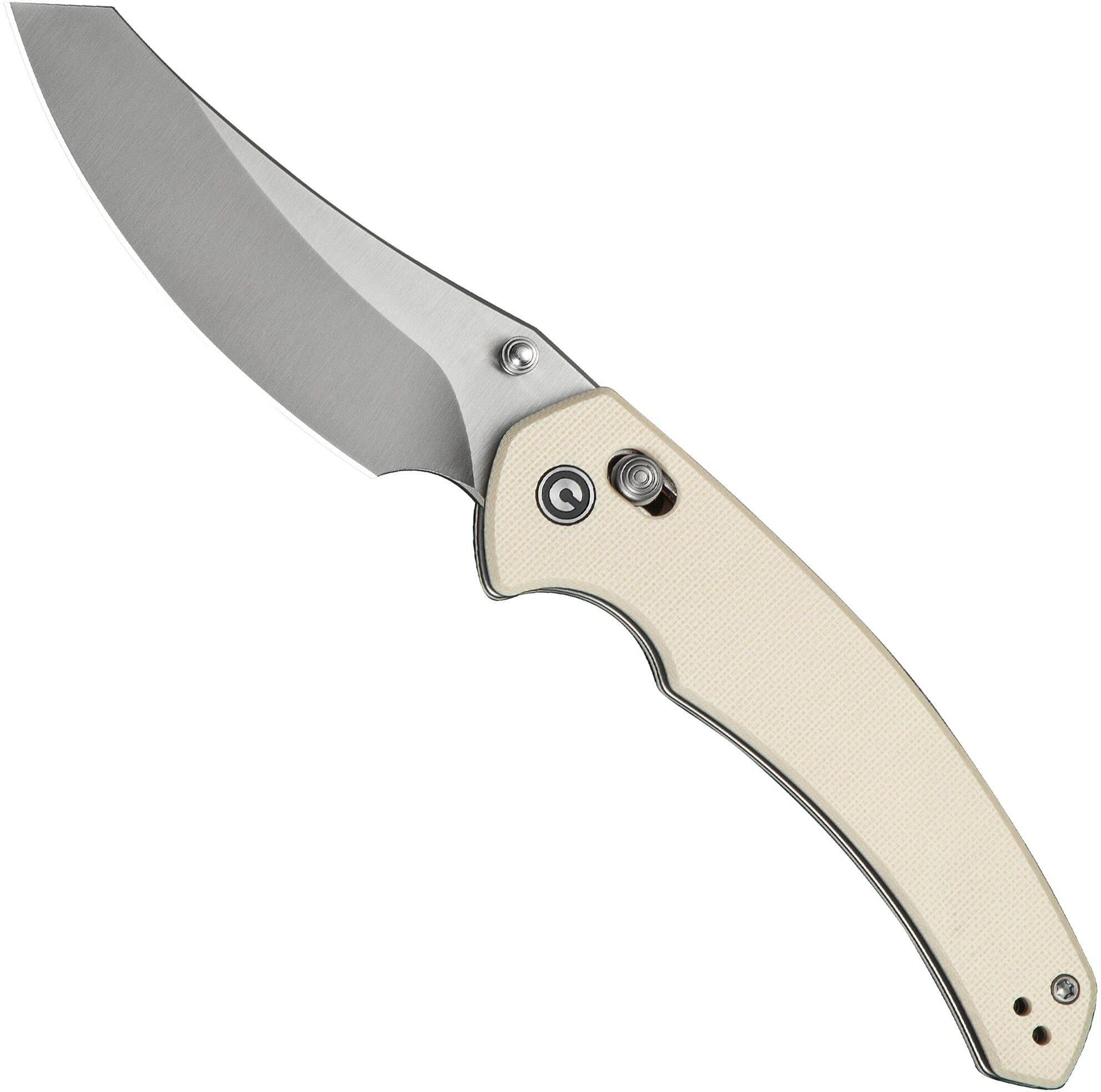 Civivi Sixgill C24050-2 Satin Ivory G10, coltello da tasca