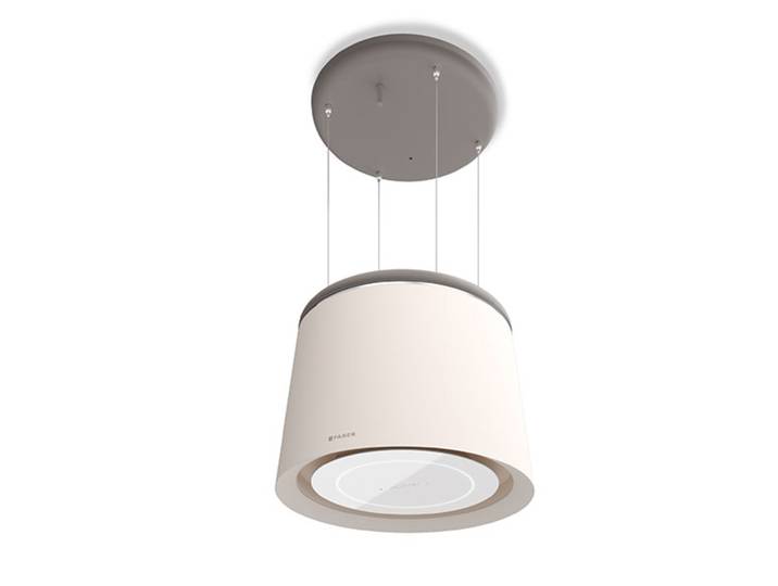 FABER hotte de suspension CÈLINE Celine Plus (blanc chaud / gris country opaque - Métal)