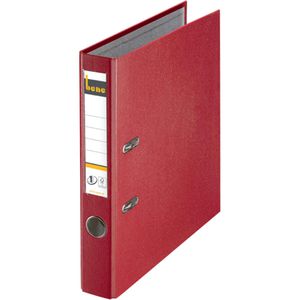 bene Ordner 291600RT No.1, PP, A4, 5,2cm, Kunststoffordner, rot