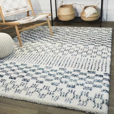Balta Rugs Mendieta Checkered Shag Area Rug