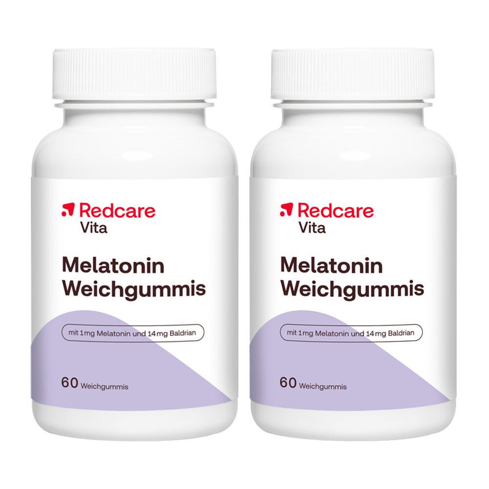 RedCare Melatonin Weichgummis Doppelpack 2x60 St Tabletten