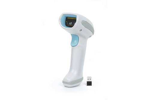 Digitus 2D Barcode-Scanner Bluetooth, Funk 1D, 2D Imager Weiß, Petrol USB, USB-A