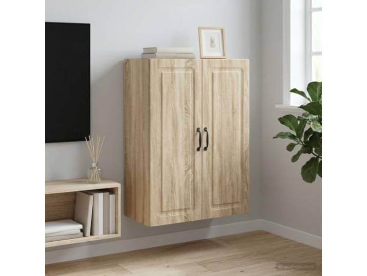 VIHHQGC Wandschrank 66 x 34,5 x 90 cm aus Holzwerkstoff in Sonoma-Eiche Holzwerkstoff, Sonoma-Eiche, verstellbare Regale, vielseitig einsetzbar, pflegeleichte Oberfläche