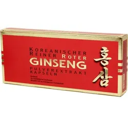 KOREANISCHER Reiner Roter Ginseng Pulverextr.Kaps. 90 St