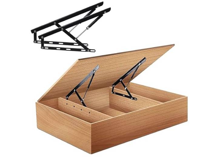 BNGFSDF Bett-Hebemechanismus, 2Pcs Doppelbett Rahmen Heben Hydraulische Stange Klapp Lift Up(75cm/2.5FT)