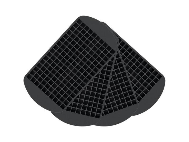 Eiswürfelform Silikon 160 Eiswürfel Schwarz, Kunststoff, 12x1x24 cm, Barzubehör & Weinzubehör, Barzubehör