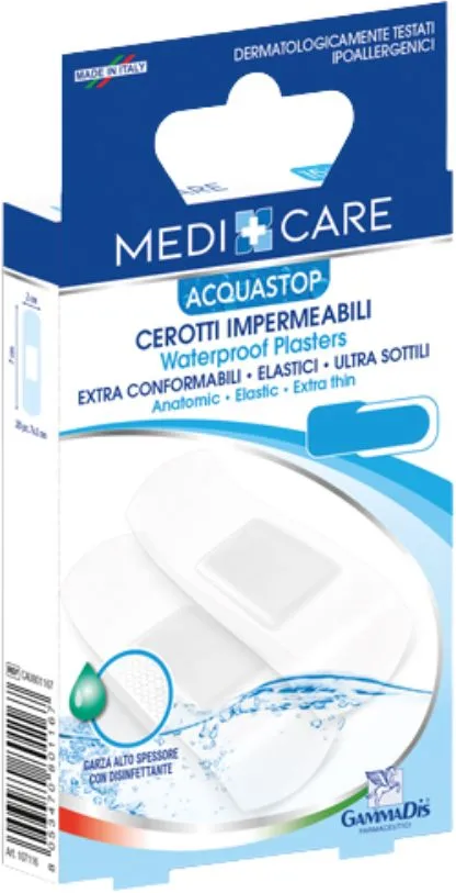 GAMMADIS FARMACEUTICI Srl Gammadis Farmaceutici, Acquastop Cerotti Impermeabili, 20 cerotti